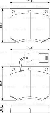 BOSCH 0 986 467 930 - Kit de plaquettes de frein, frein à disque cwaw.fr