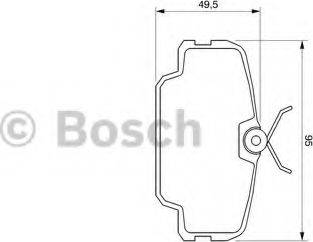 BOSCH 0 986 467 491 - Kit de plaquettes de frein, frein à disque cwaw.fr