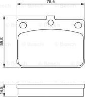 BOSCH 0 986 467 031 - Kit de plaquettes de frein, frein à disque cwaw.fr