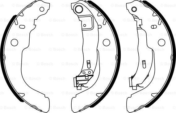 BOSCH 0 986 487 960 - Jeu de mâchoires de frein cwaw.fr