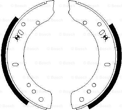 BOSCH 0 986 487 457 - Jeu de mâchoires de frein cwaw.fr