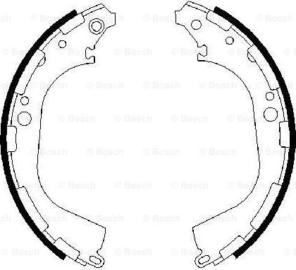 BOSCH 0 986 487 464 - Jeu de mâchoires de frein cwaw.fr