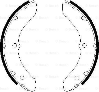 BOSCH 0 986 487 468 - Jeu de mâchoires de frein cwaw.fr