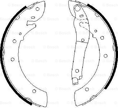 BOSCH 0 986 487 403 - Jeu de mâchoires de frein cwaw.fr