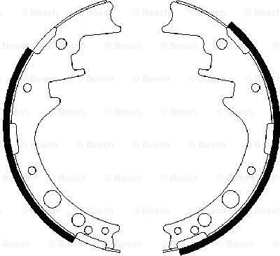 BOSCH 0 986 487 482 - Jeu de mâchoires de frein cwaw.fr