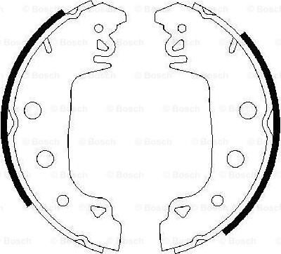 BOSCH 0 986 487 546 - Jeu de mâchoires de frein cwaw.fr