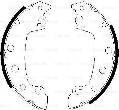 BOSCH 0 986 487 541 - Jeu de mâchoires de frein cwaw.fr