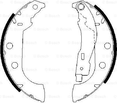 BOSCH 0 986 487 567 - Jeu de mâchoires de frein cwaw.fr