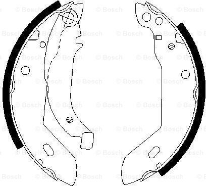 BOSCH 0 986 487 533 - Jeu de mâchoires de frein cwaw.fr