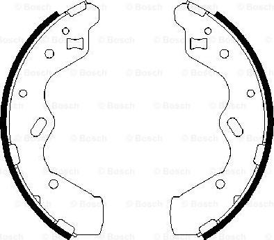 BOSCH 0 986 487 653 - Jeu de mâchoires de frein cwaw.fr