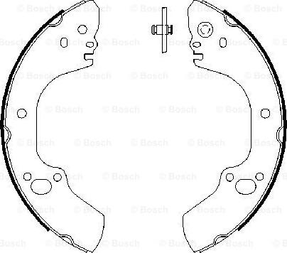 BOSCH 0 986 487 662 - Jeu de mâchoires de frein cwaw.fr