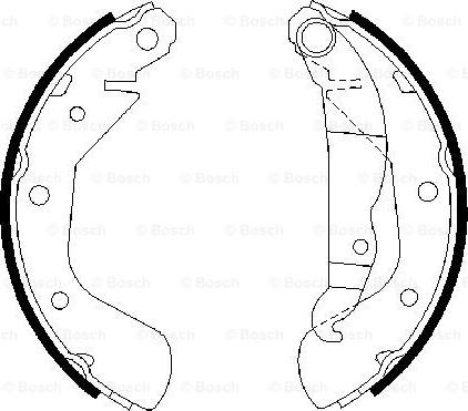 BOSCH 0 986 487 613 - Jeu de mâchoires de frein cwaw.fr