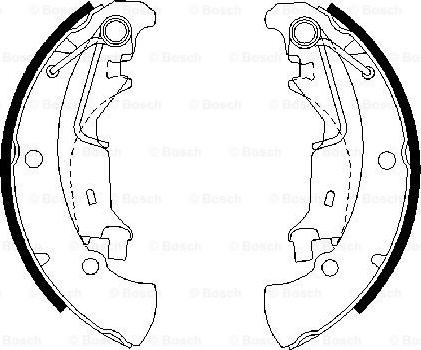 BOSCH 0 986 487 675 - Jeu de mâchoires de frein cwaw.fr