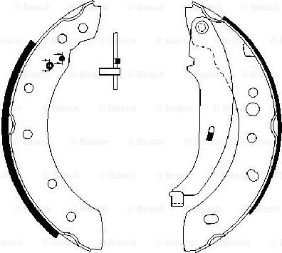 BOSCH 0 986 487 672 - Jeu de mâchoires de frein cwaw.fr