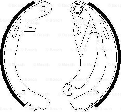 BOSCH 0 986 487 068 - Jeu de mâchoires de frein cwaw.fr