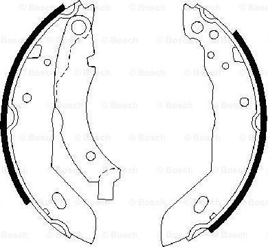 BOSCH 0 986 487 084 - Jeu de mâchoires de frein cwaw.fr