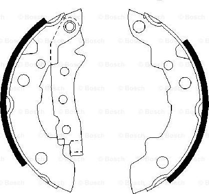 BOSCH 0 986 487 081 - Jeu de mâchoires de frein cwaw.fr