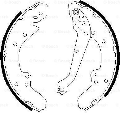 BOSCH 0 986 487 146 - Jeu de mâchoires de frein cwaw.fr