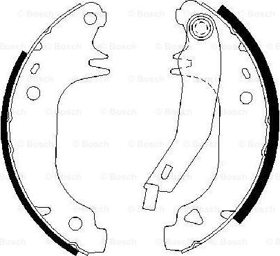 BOSCH 0 986 487 382 - Jeu de mâchoires de frein cwaw.fr