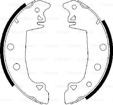 BOSCH 0 986 487 336 - Jeu de mâchoires de frein cwaw.fr