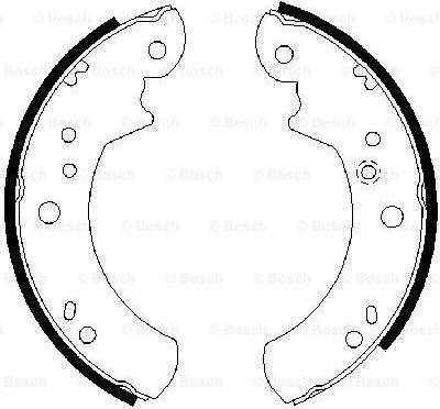 BOSCH 0 986 487 328 - Jeu de mâchoires de frein cwaw.fr