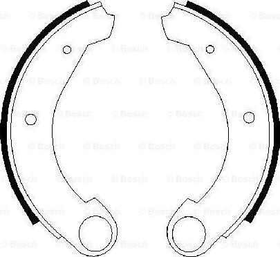 BOSCH 0 986 487 322 - Jeu de mâchoires de frein cwaw.fr