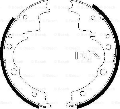 BOSCH 0 986 487 375 - Jeu de mâchoires de frein cwaw.fr