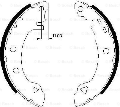 BOSCH 0 986 487 295 - Jeu de mâchoires de frein cwaw.fr