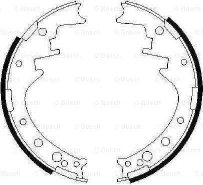 BOSCH 0 986 487 292 - Jeu de mâchoires de frein cwaw.fr