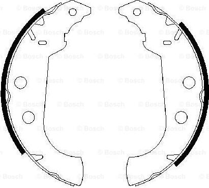 BOSCH 0 986 487 243 - Jeu de mâchoires de frein cwaw.fr