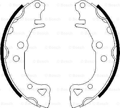 BOSCH 0 986 487 252 - Jeu de mâchoires de frein cwaw.fr