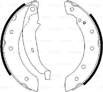 BOSCH 0 986 487 266 - Jeu de mâchoires de frein cwaw.fr