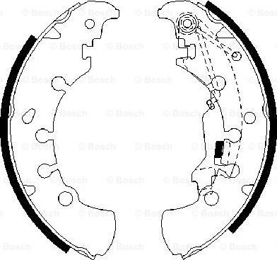 BOSCH 0 986 487 716 - Jeu de mâchoires de frein cwaw.fr