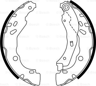 BOSCH 0 986 487 782 - Jeu de mâchoires de frein cwaw.fr