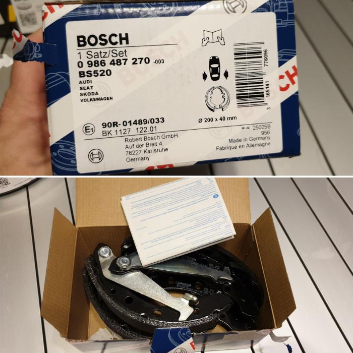 BOSCH 0 986 487 733 - Jeu de mâchoires de frein cwaw.fr