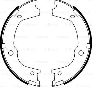 BOSCH 0 986 487 776 - Jeu de mâchoires de frein, frein de stationnement cwaw.fr