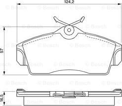 BOSCH 0 986 424 490 - Kit de plaquettes de frein, frein à disque cwaw.fr