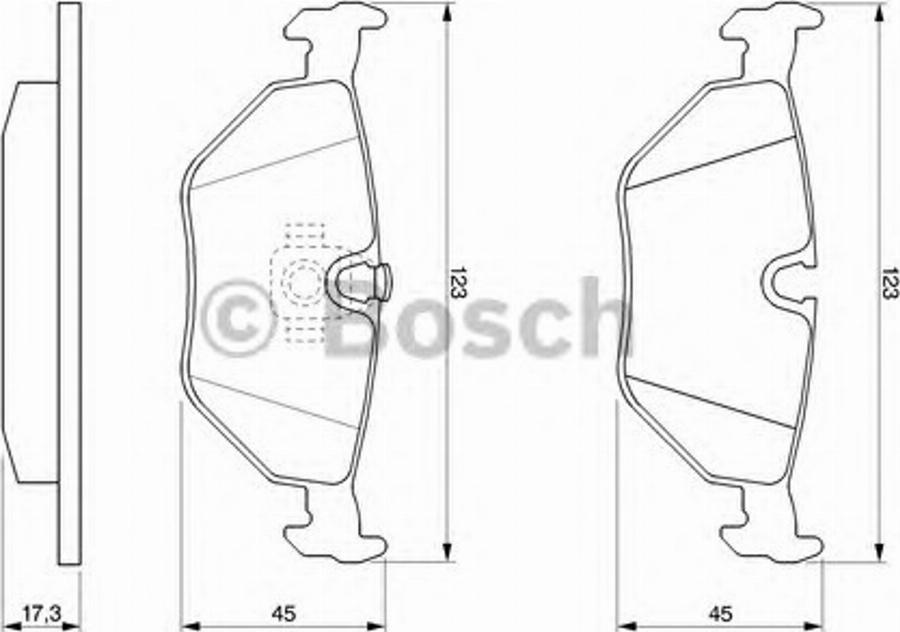 BOSCH 0 986 424 459 - Kit de plaquettes de frein, frein à disque cwaw.fr