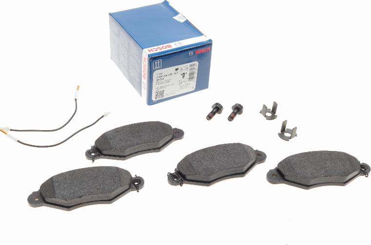 BOSCH 0 986 424 455 - Kit de plaquettes de frein, frein à disque cwaw.fr