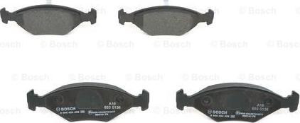 BOSCH 0 986 424 458 - Kit de plaquettes de frein, frein à disque cwaw.fr