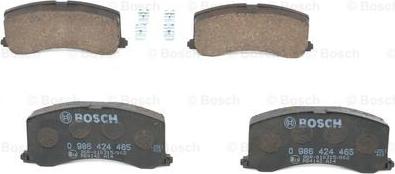 BOSCH 0 986 424 465 - Kit de plaquettes de frein, frein à disque cwaw.fr