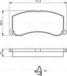 BOSCH 0 986 424 465 - Kit de plaquettes de frein, frein à disque cwaw.fr