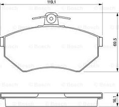 BOSCH 0 986 424 468 - Kit de plaquettes de frein, frein à disque cwaw.fr