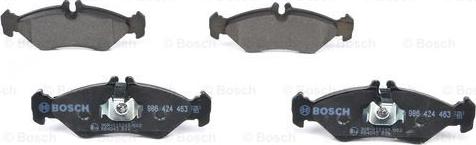 BOSCH 0 986 424 463 - Kit de plaquettes de frein, frein à disque cwaw.fr