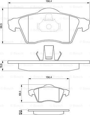 BOSCH 0 986 424 402 - Kit de plaquettes de frein, frein à disque cwaw.fr