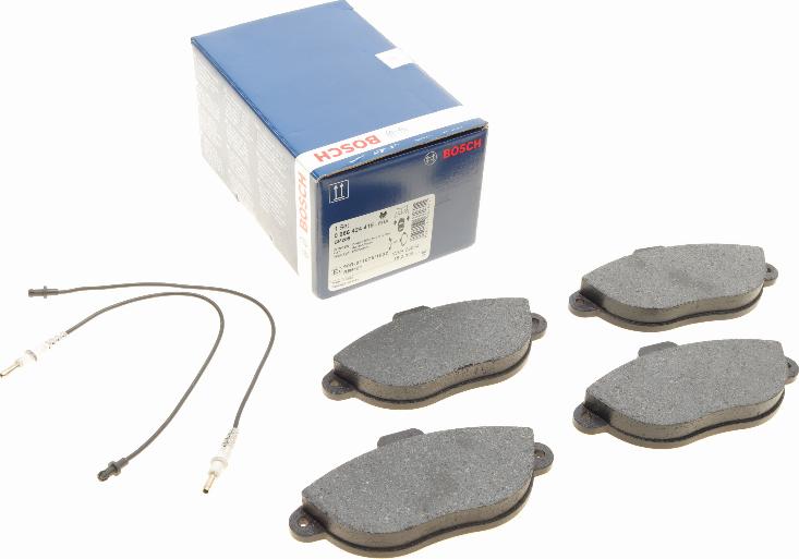 BOSCH 0 986 424 415 - Kit de plaquettes de frein, frein à disque cwaw.fr