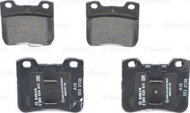 BOSCH 0 986 424 411 - Kit de plaquettes de frein, frein à disque cwaw.fr