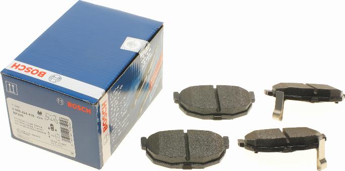 BOSCH 0 986 424 418 - Kit de plaquettes de frein, frein à disque cwaw.fr