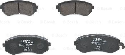 BOSCH 0 986 424 489 - Kit de plaquettes de frein, frein à disque cwaw.fr