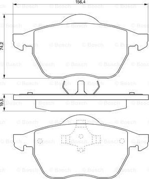 BOSCH 0 986 424 481 - Kit de plaquettes de frein, frein à disque cwaw.fr